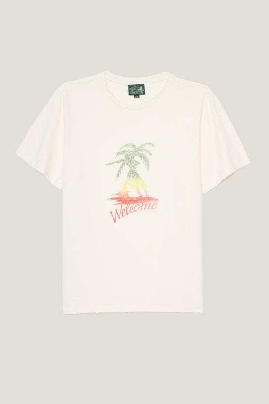 T-shirt Slim Fit Hula Hula - Off White