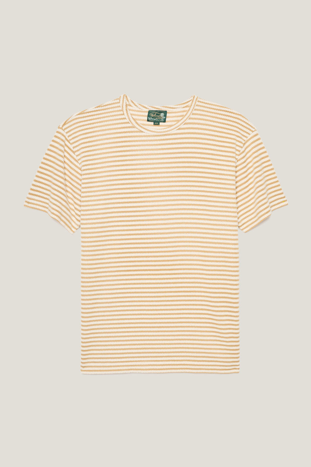 T-shirt Tricô Listrada - Amarela e Off White