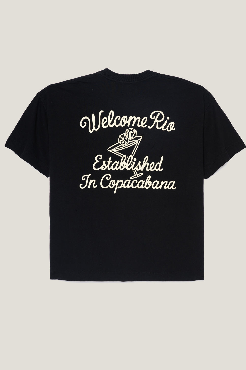 T-shirt Boxy Fit Dices - Preta