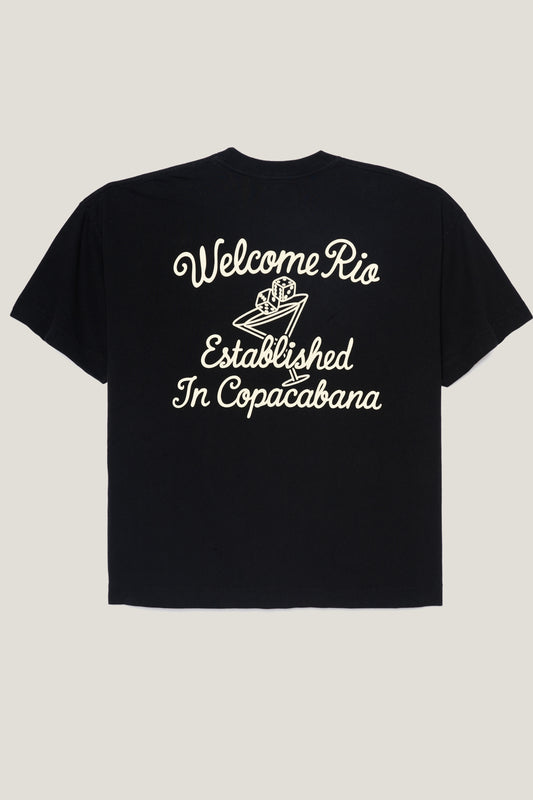 T-shirt Boxy Fit Dices - Preta