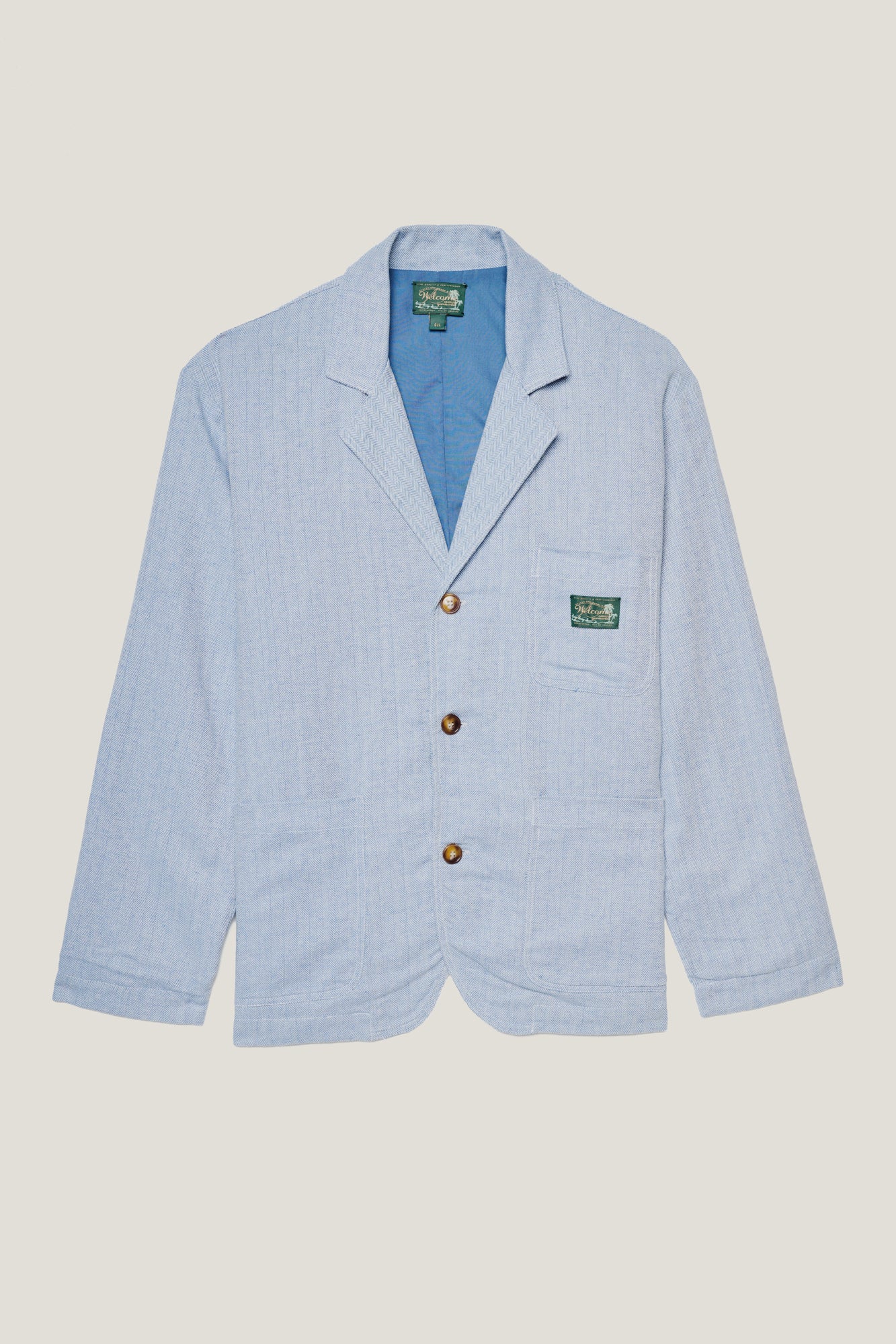 Blazer Sunny Herringbone - Azul