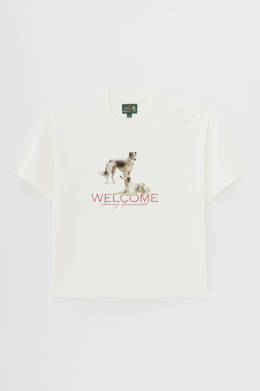 T-Shirt Boxy Fit Galgo - Off White