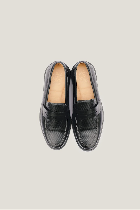 Sapato Penny Loafer Atlântico Tresse - Preto