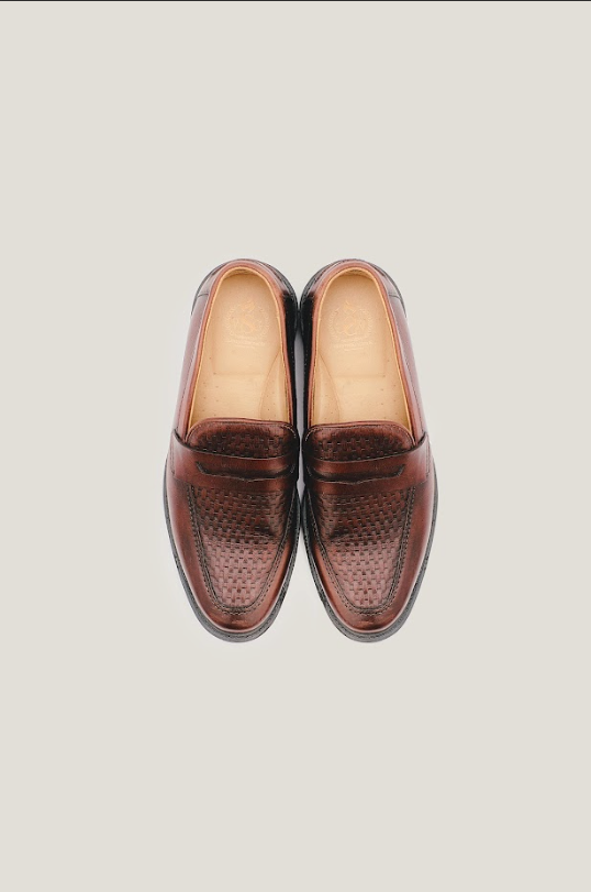 Sapato Penny Loafer Atlântico Tresse - Marrom