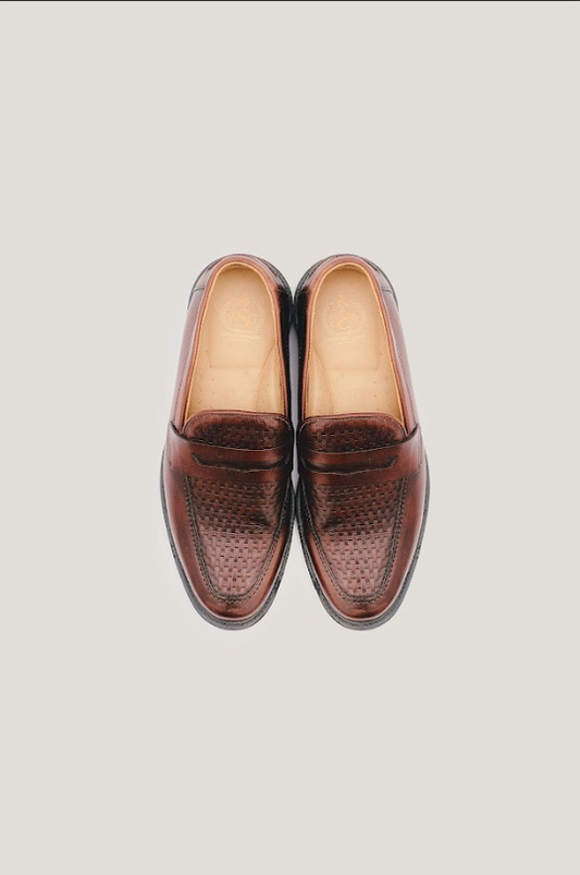 Sapato Penny Loafer Atlântico Tresse - Marrom
