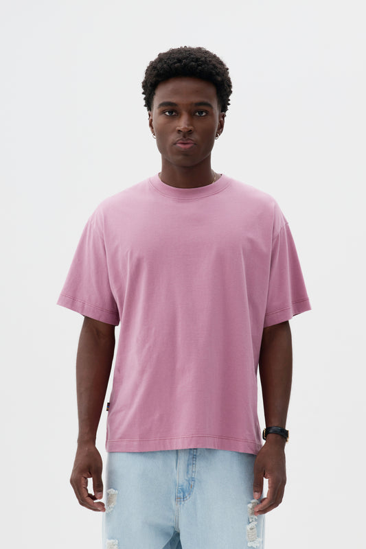 T-shirt Boxy Fit Basic - Lilás