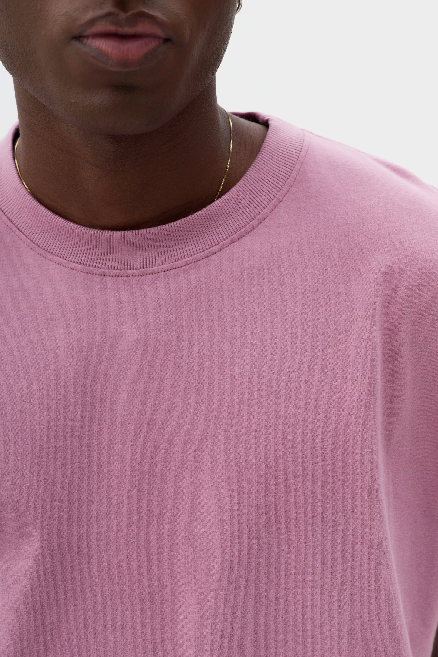T-shirt Boxy Fit Basic - Lilás