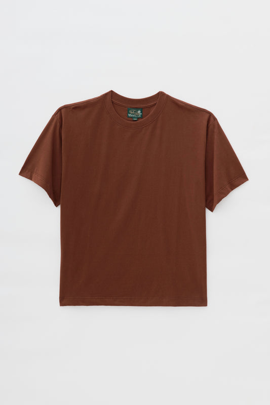 T-shirt Boxy Fit Basic - Marrom