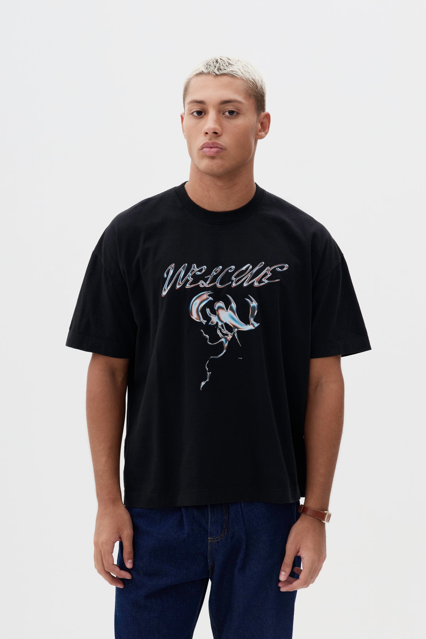 T-shirt Coiffeur Regular Fit - Preta