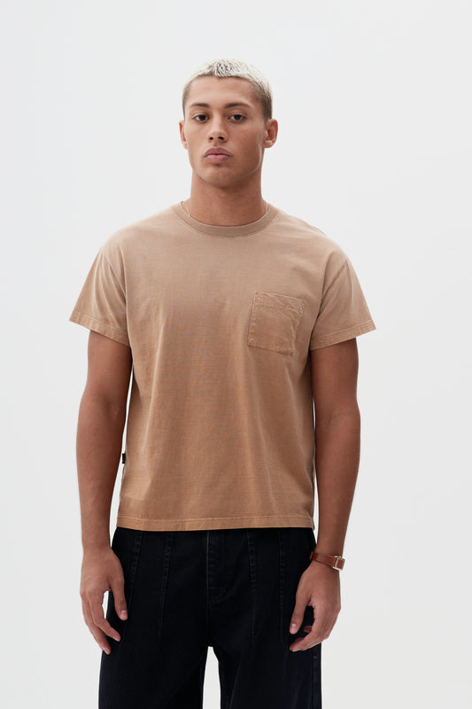T-shirt Submariner com Bolso - Bege Stoned