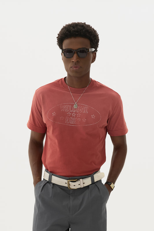 T shirt Submariner Fit Emblem x Egho - Vermelho