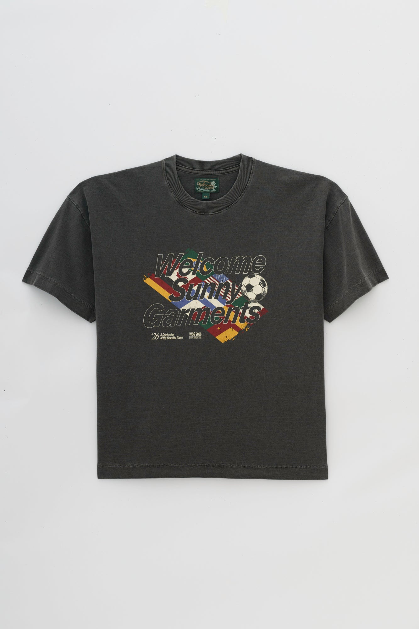 T-Shirt Boxy Fit Nations - Preto Stoned