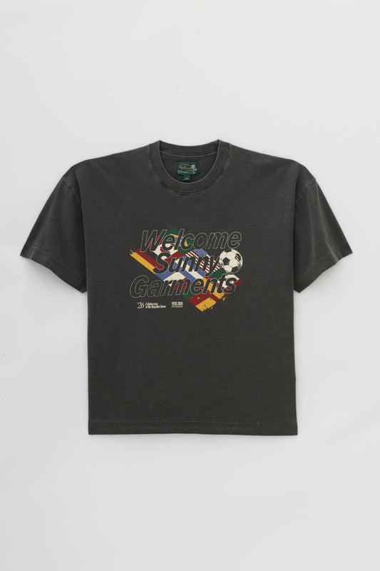 T-Shirt Boxy Fit Nations - Preto Stoned