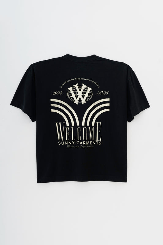 T-Shirt Boxy Fit Mundi - Preto