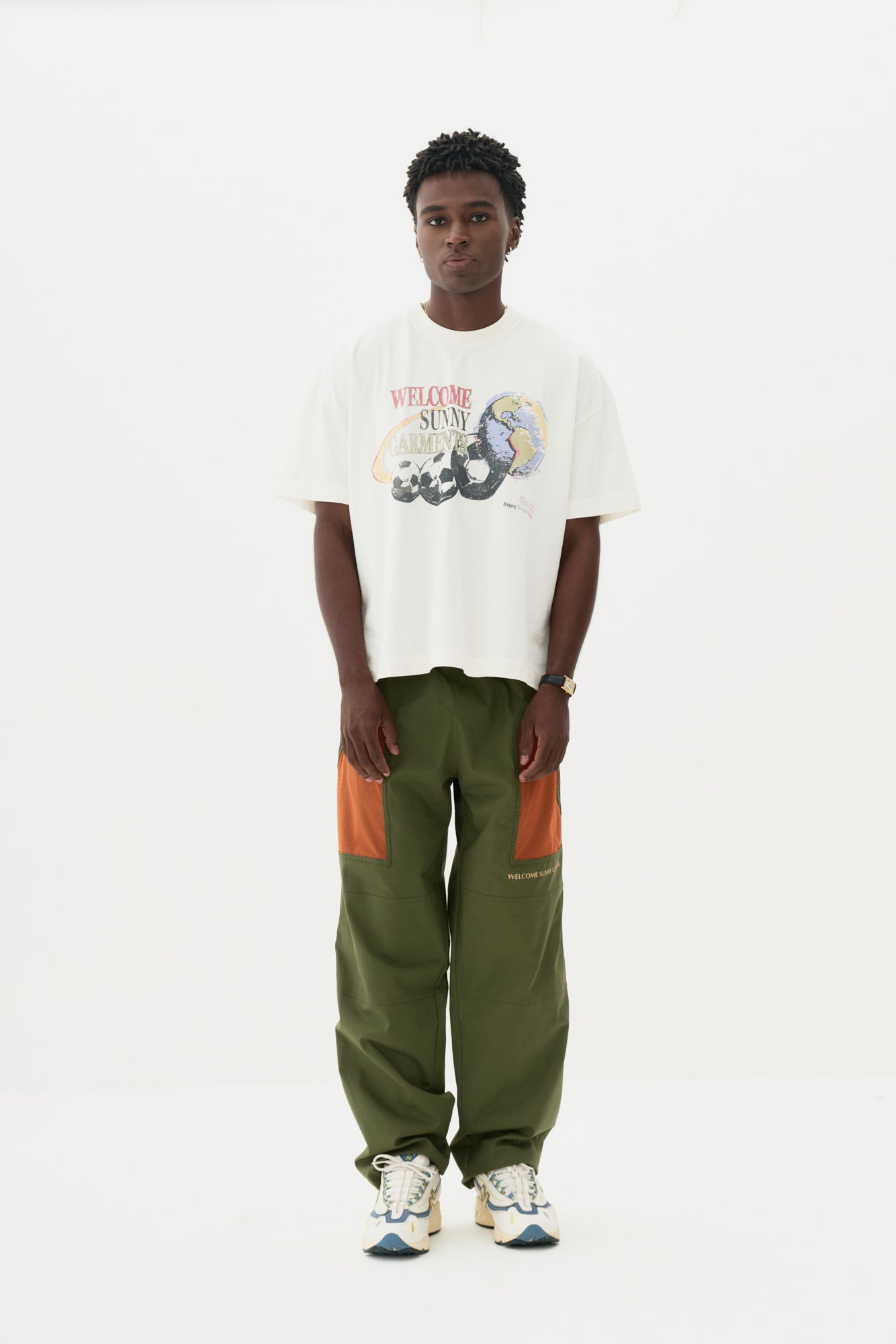 T-Shirt Boxy Fit Worldwide - Off White