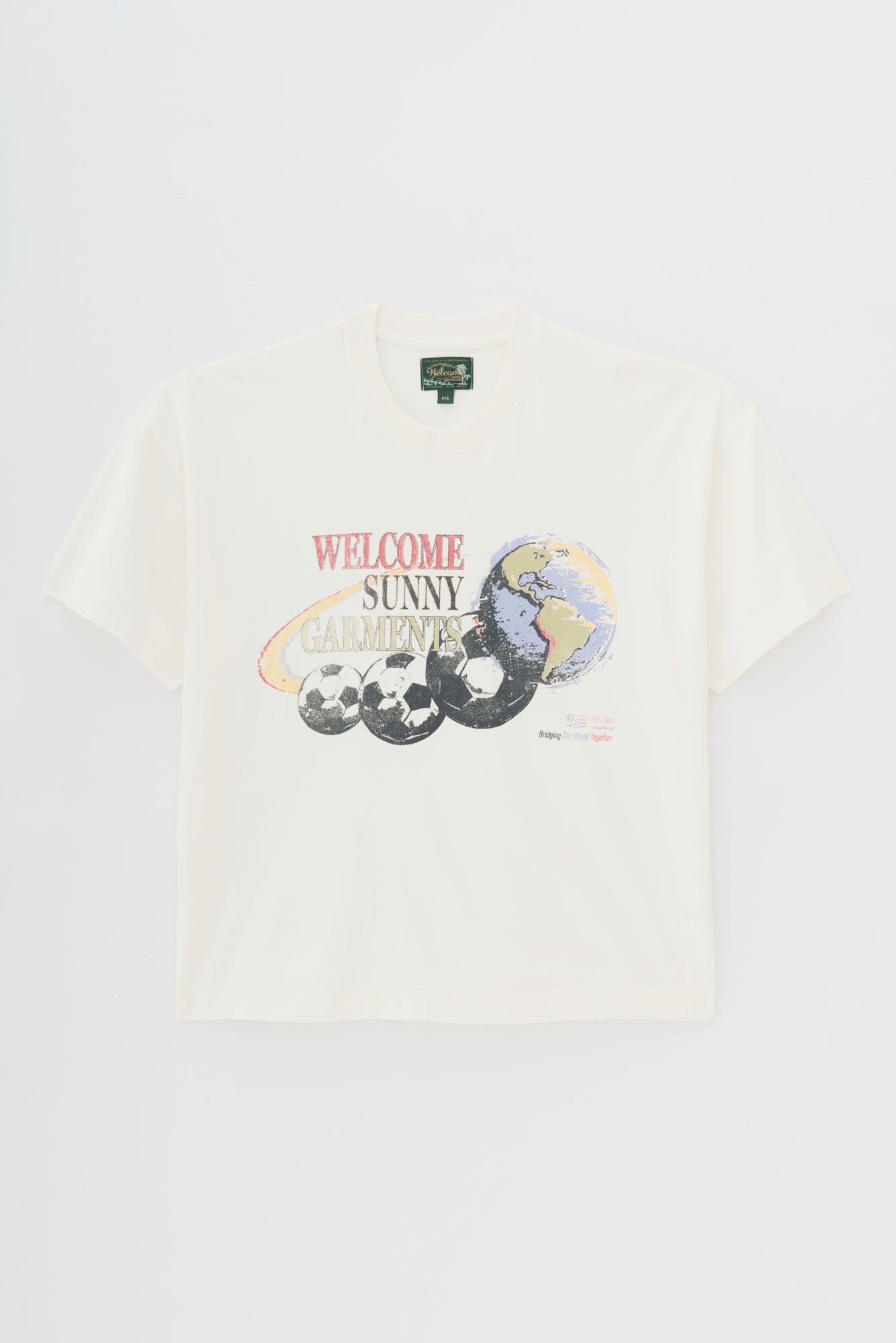 T-Shirt Boxy Fit Worldwide - Off White
