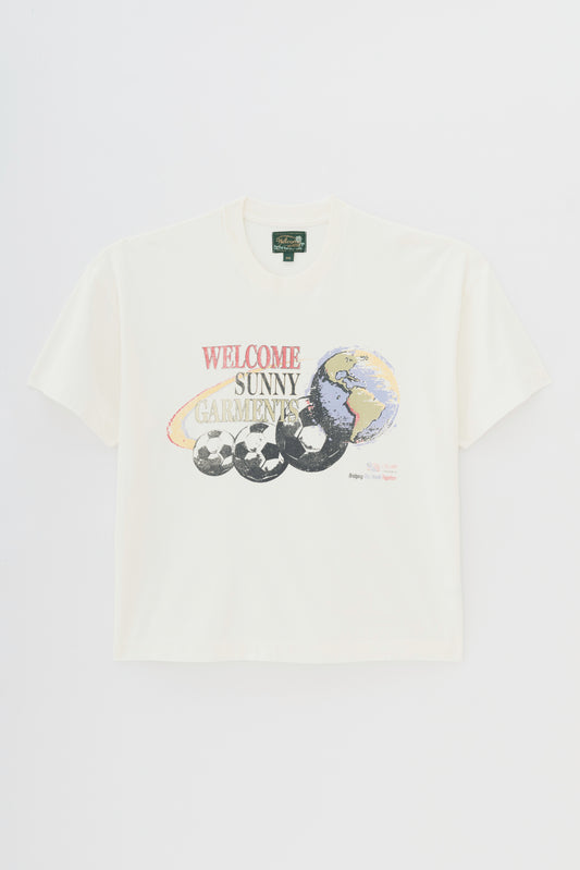 T-Shirt Boxy Fit Worldwide - Off White