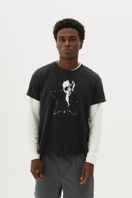 T shirt Regular Fit Randy x Egho - Preta
