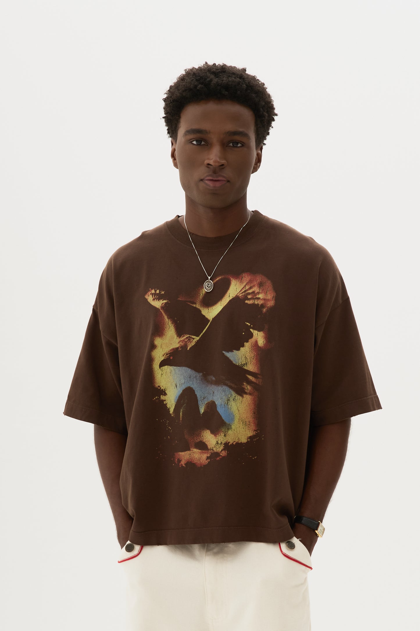 Tshirt Boxy Fit Raven x Egho - Marrom