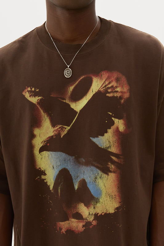 Tshirt Boxy Fit Raven x Egho - Marrom