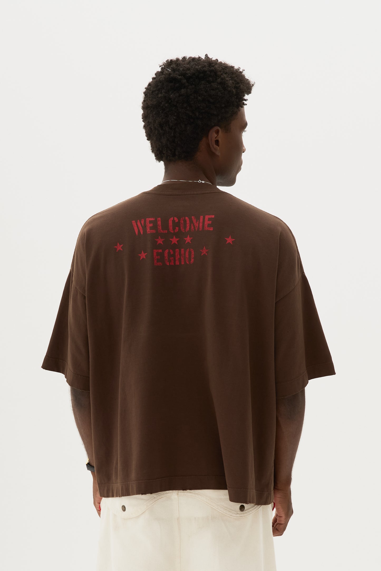 Tshirt Boxy Fit Raven x Egho - Marrom