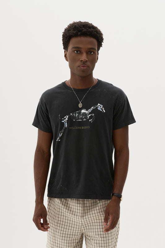 T shirt Submariner Fit Skeleton x Egho - Preto