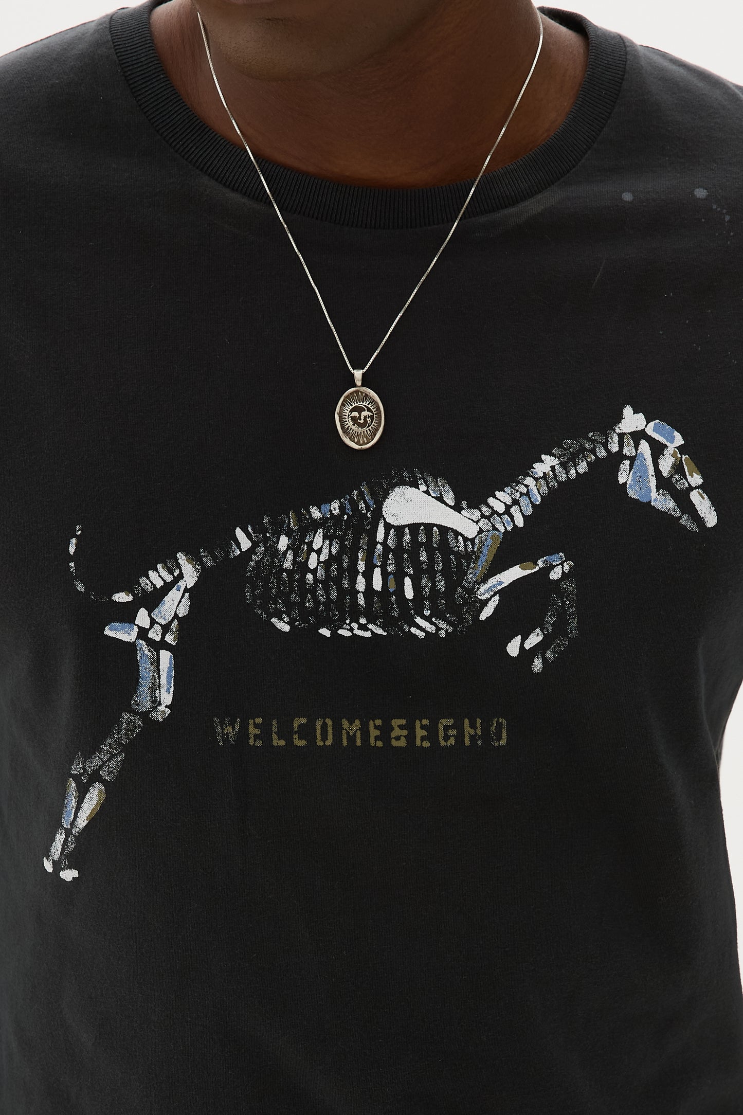 T shirt Submariner Fit Skeleton x Egho - Preto
