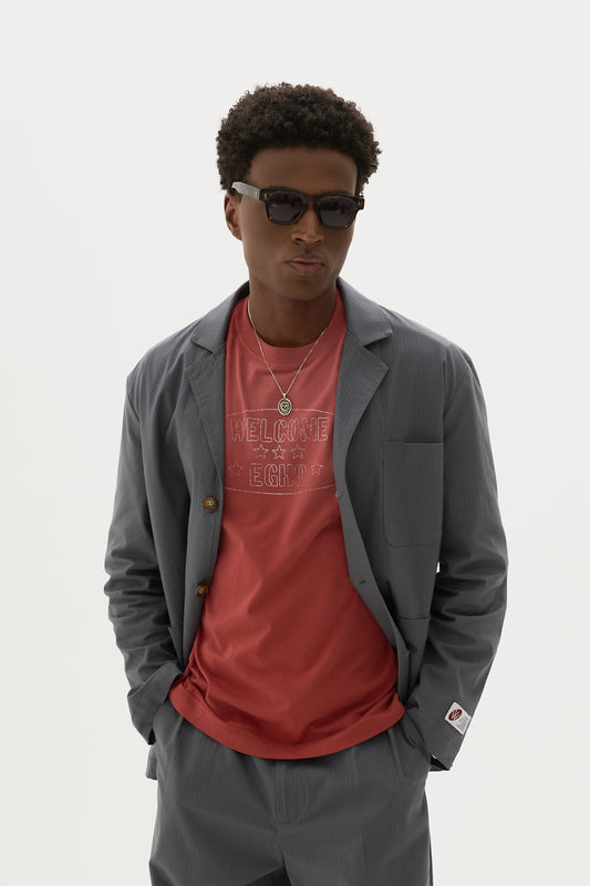 T shirt Submariner Fit Emblem x Egho - Vermelho