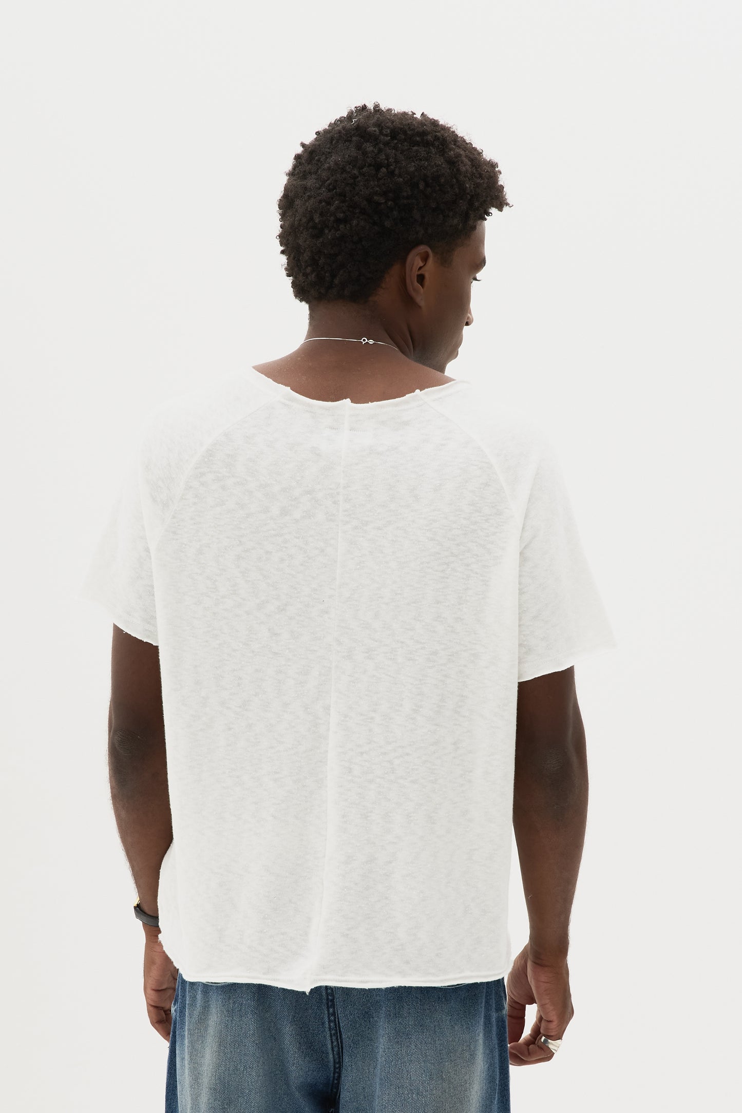 T-shirt Signature Tricô x Egho - Off White