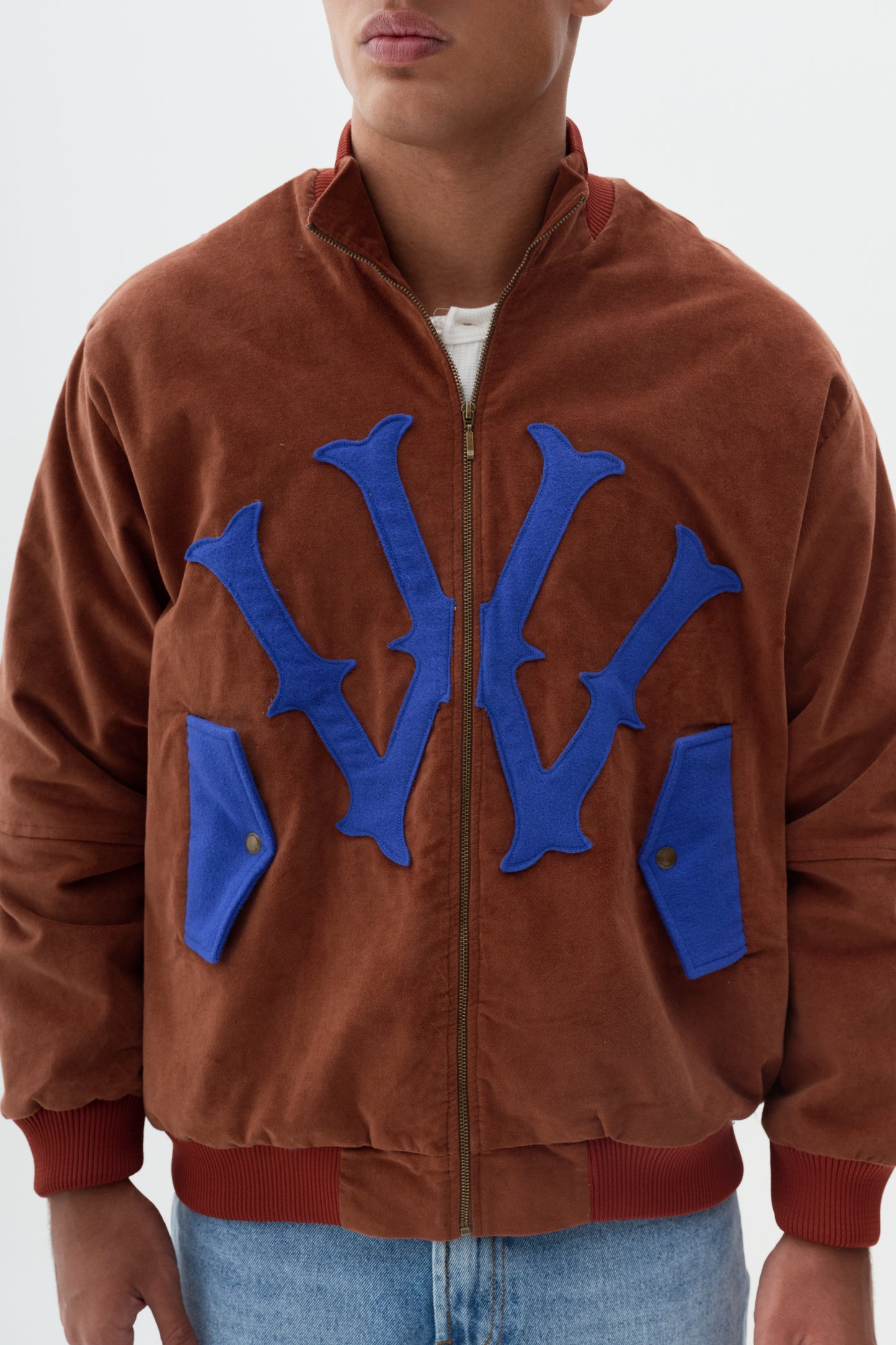 Jaqueta Bomber Veludo W - Ocre