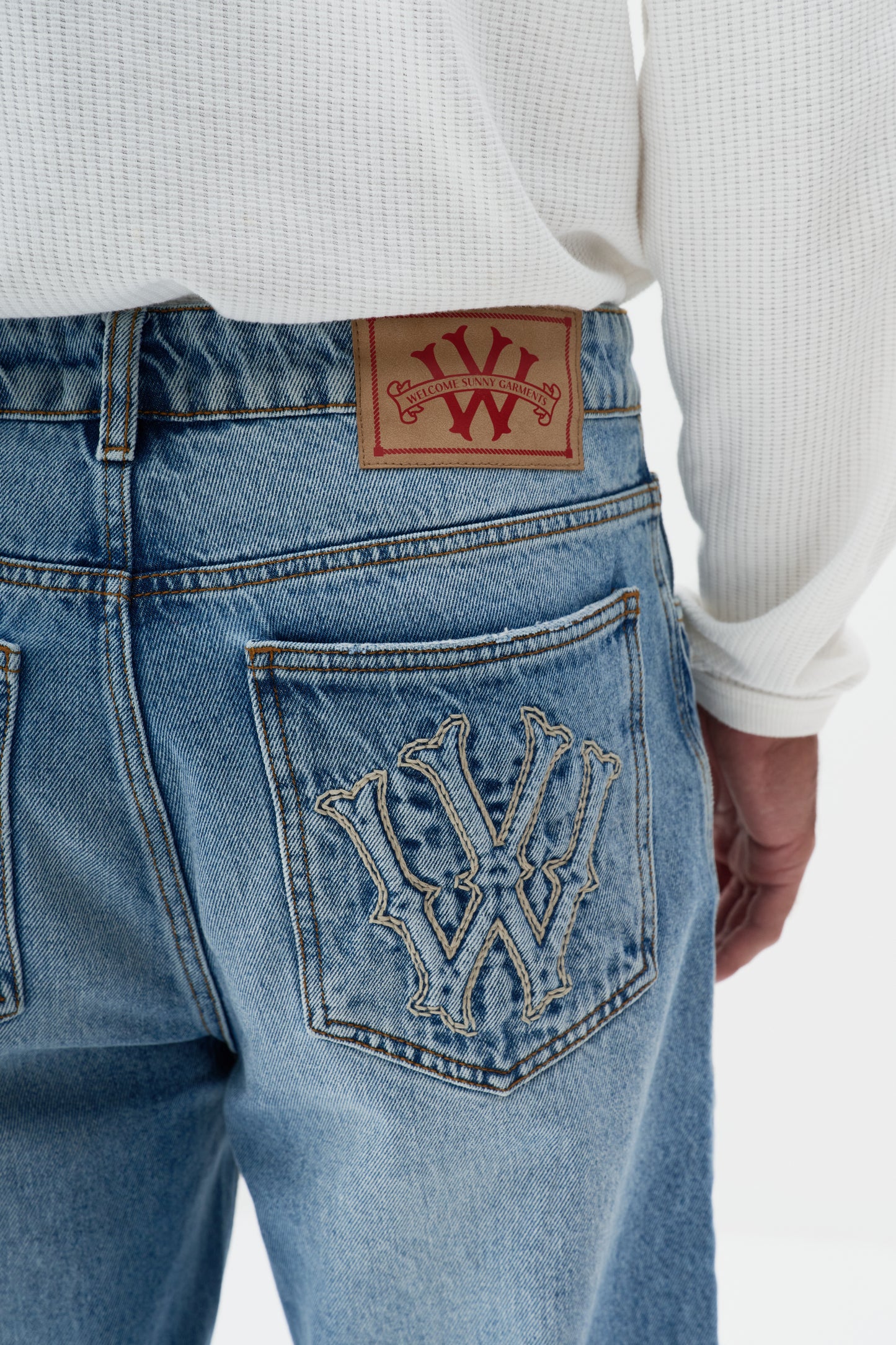 Calça Jeans Straight Five Pockets - Media