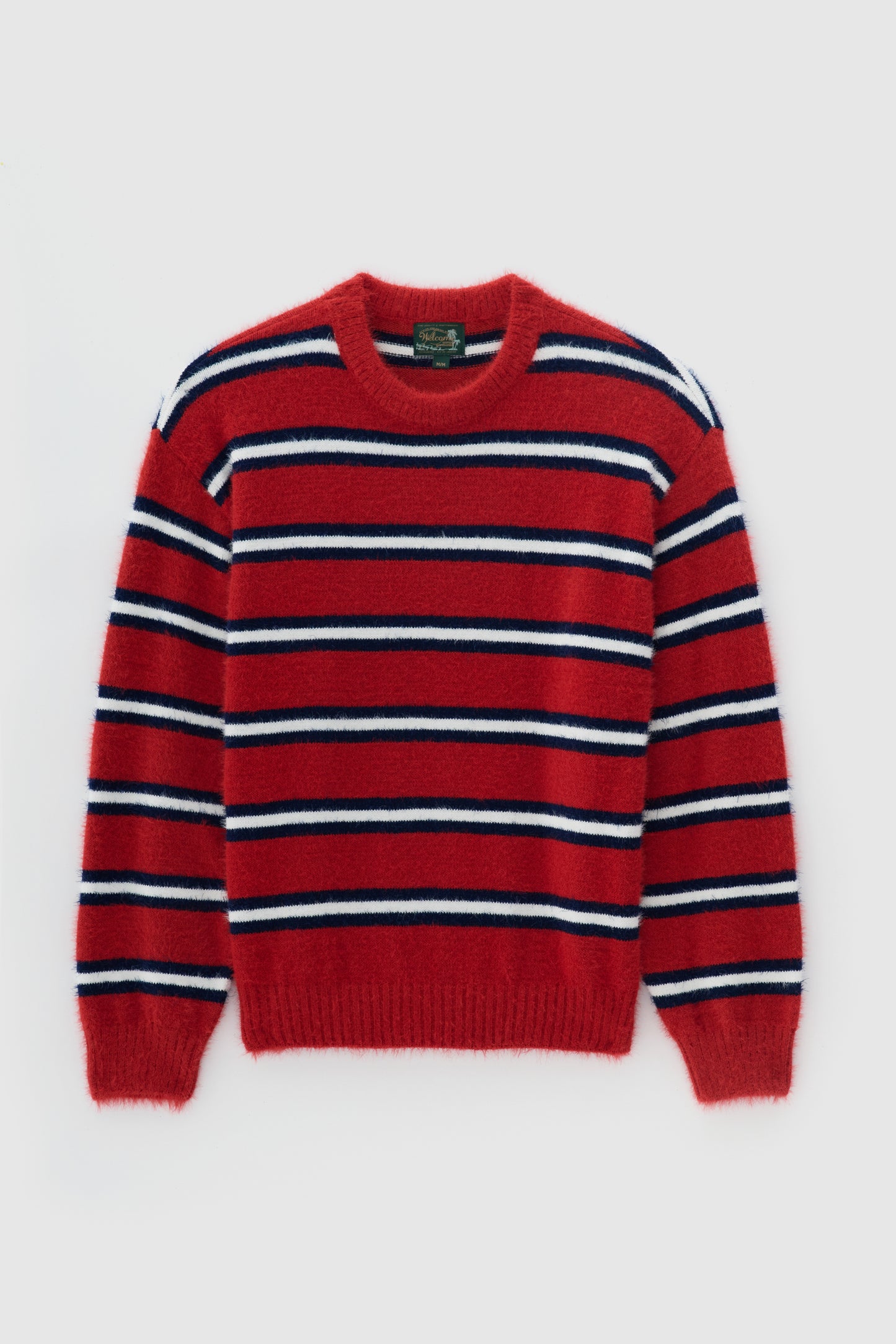 Suéter Listrado Coral - Vermelho e Azul