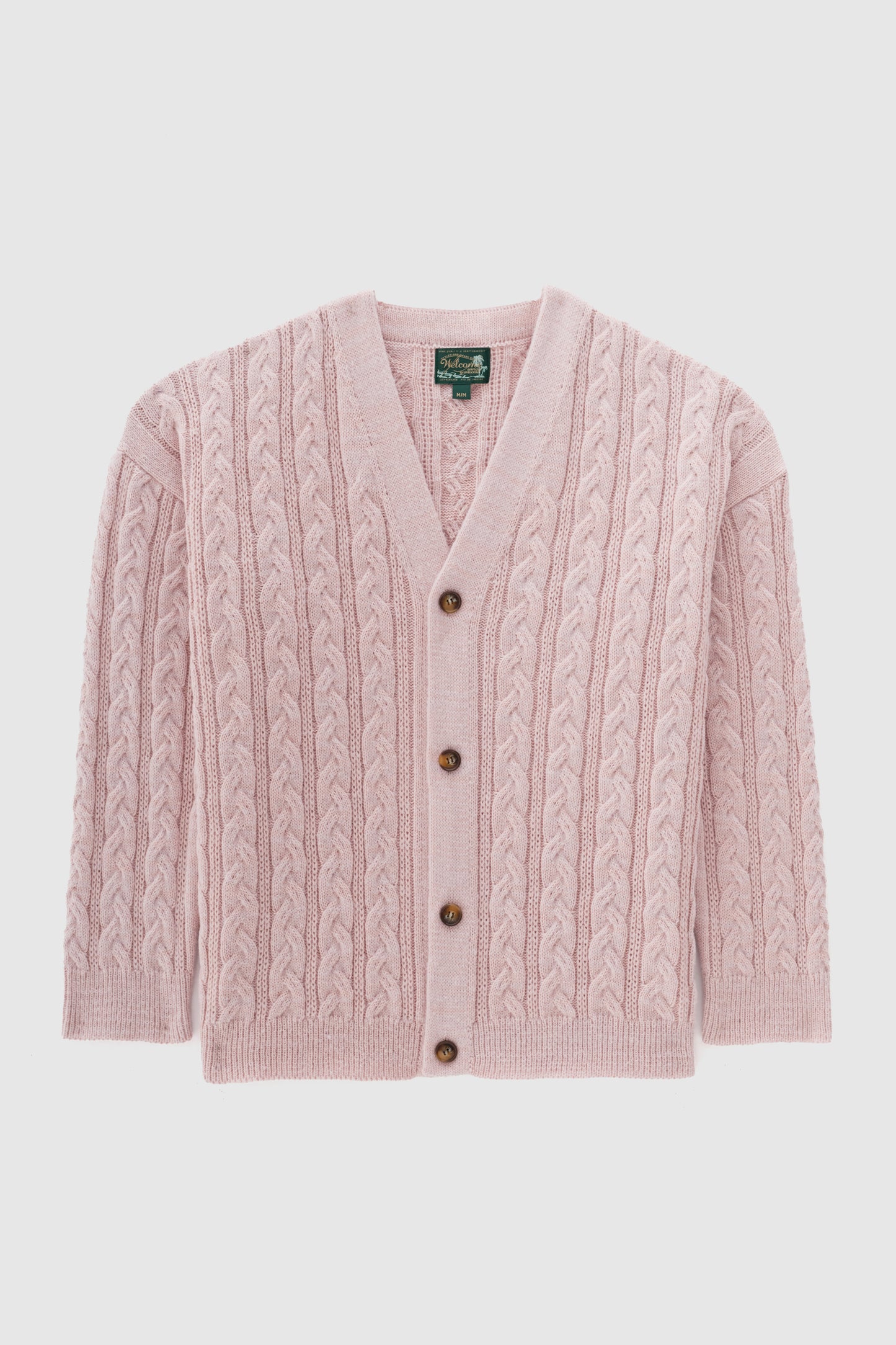 Cardigan Cableknit - Rosa