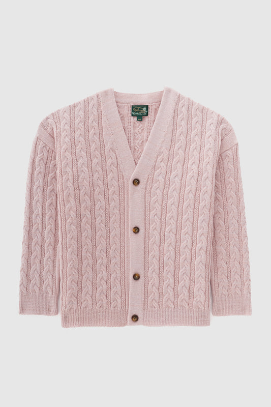 Cardigan Cableknit - Rosa