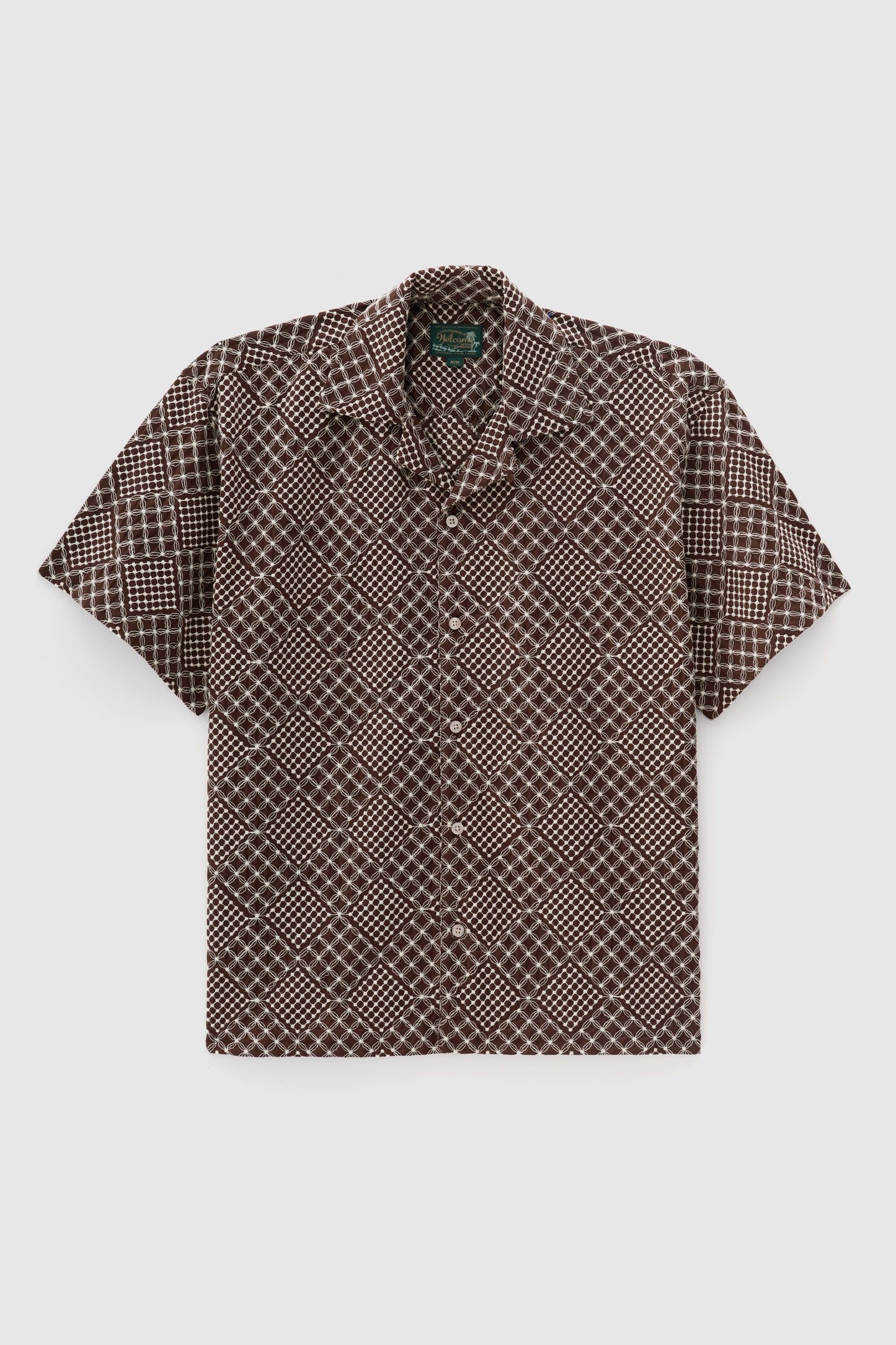 Camisa Riviera Manga Curta - Marrom