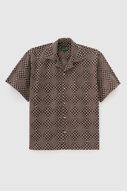 Camisa Riviera Manga Curta - Marrom