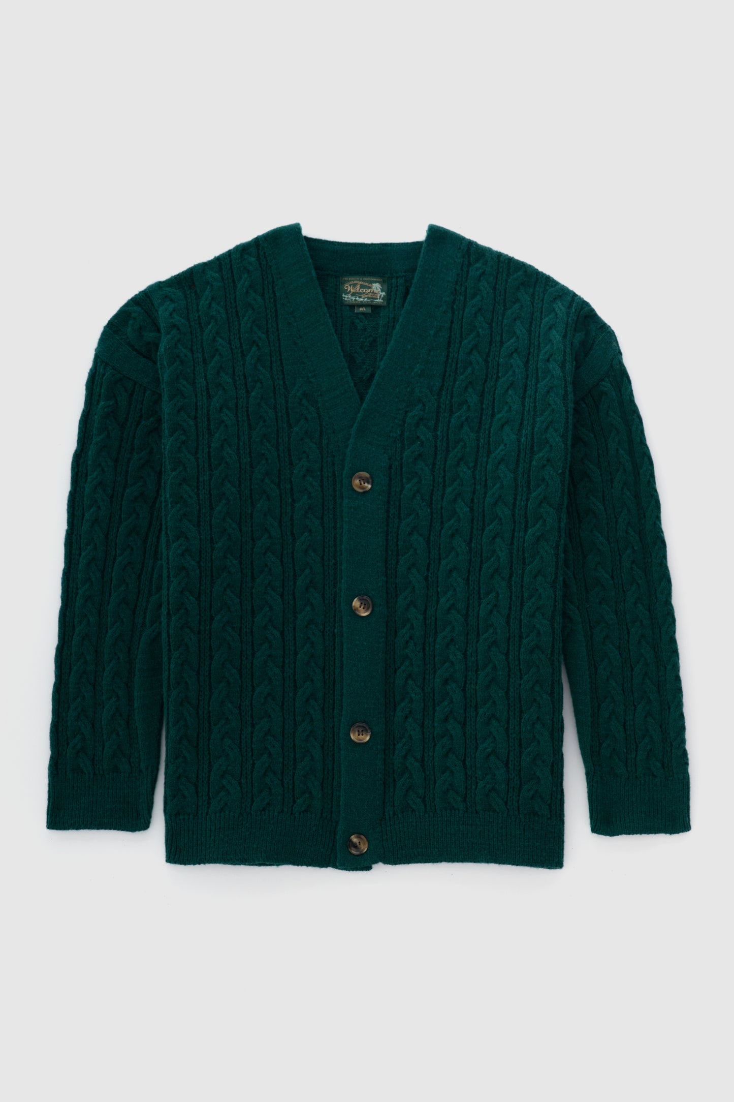 Cardigan Cableknit - Verde Selvagem