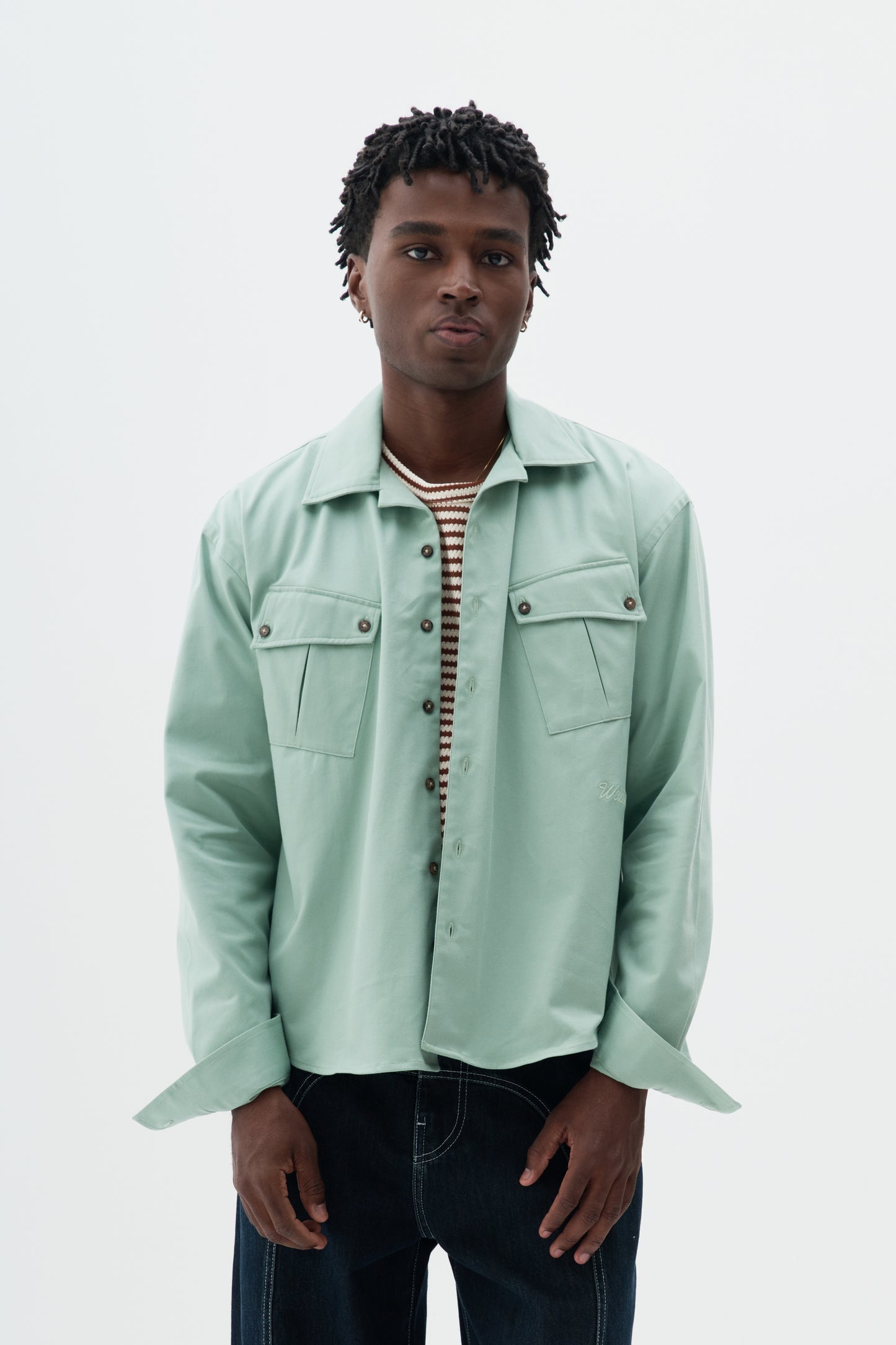 Camisa Overshirt Safari  - Verde Militar