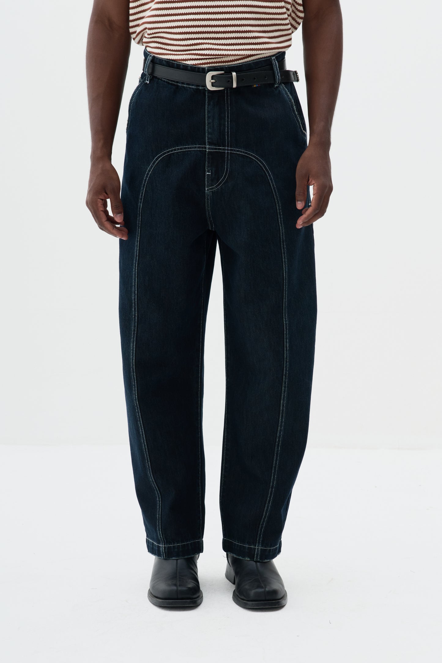 Calça Jeans Wide Stitch - Indigo