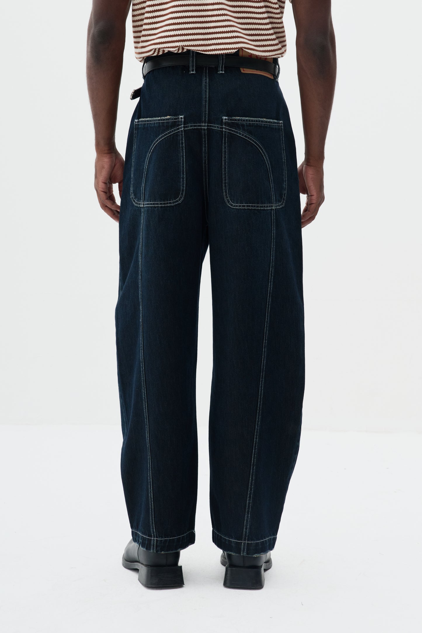 Calça Jeans Wide Stitch - Indigo