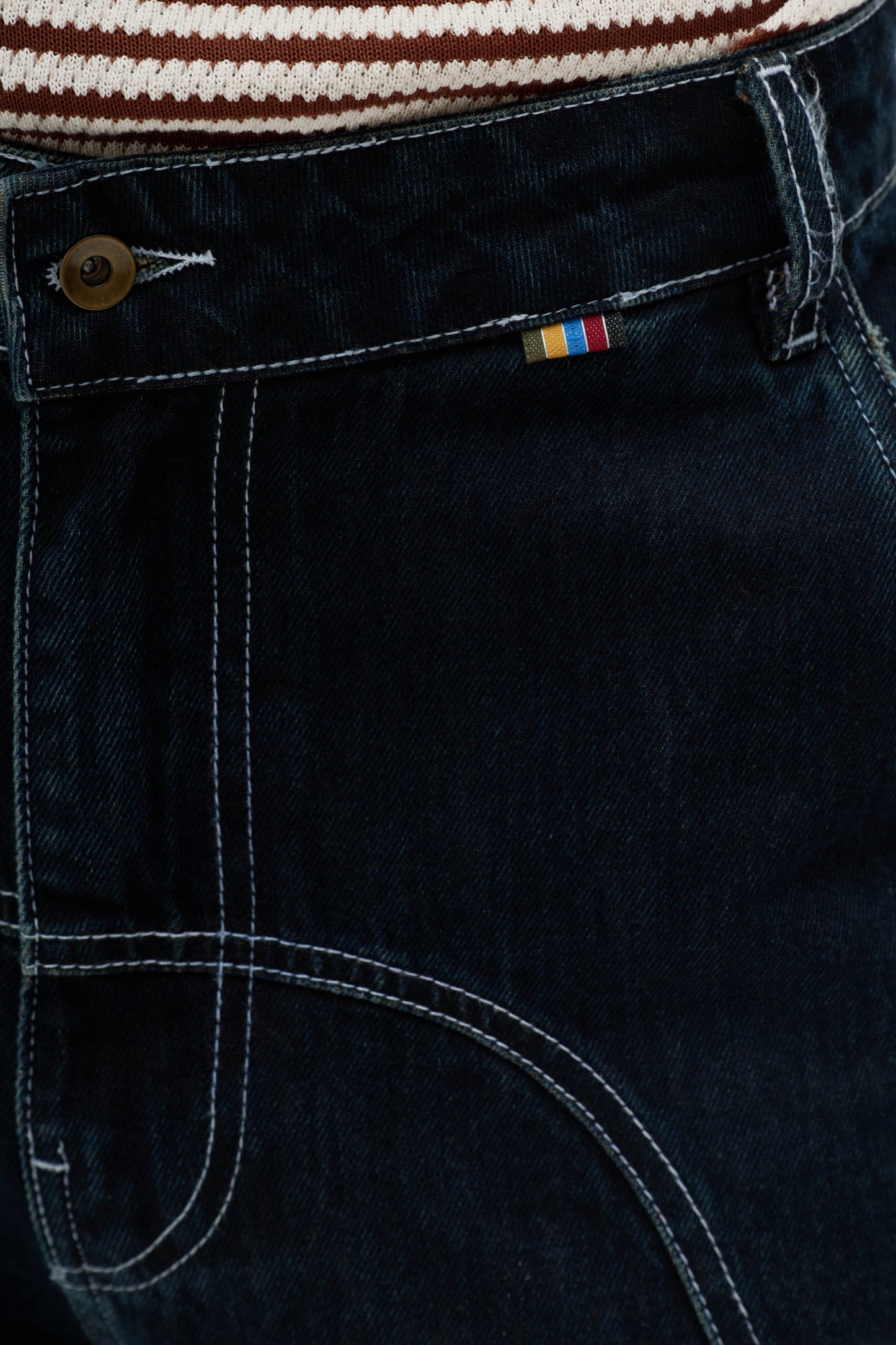 Calça Jeans Wide Stitch - Indigo
