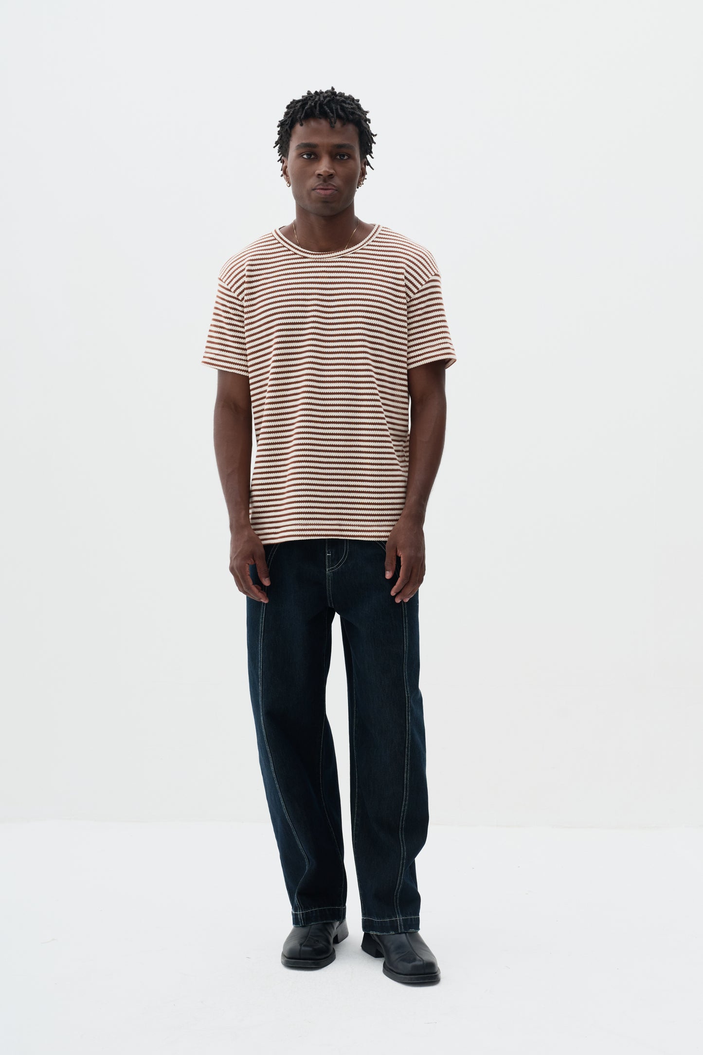Calça Jeans Wide Stitch - Indigo