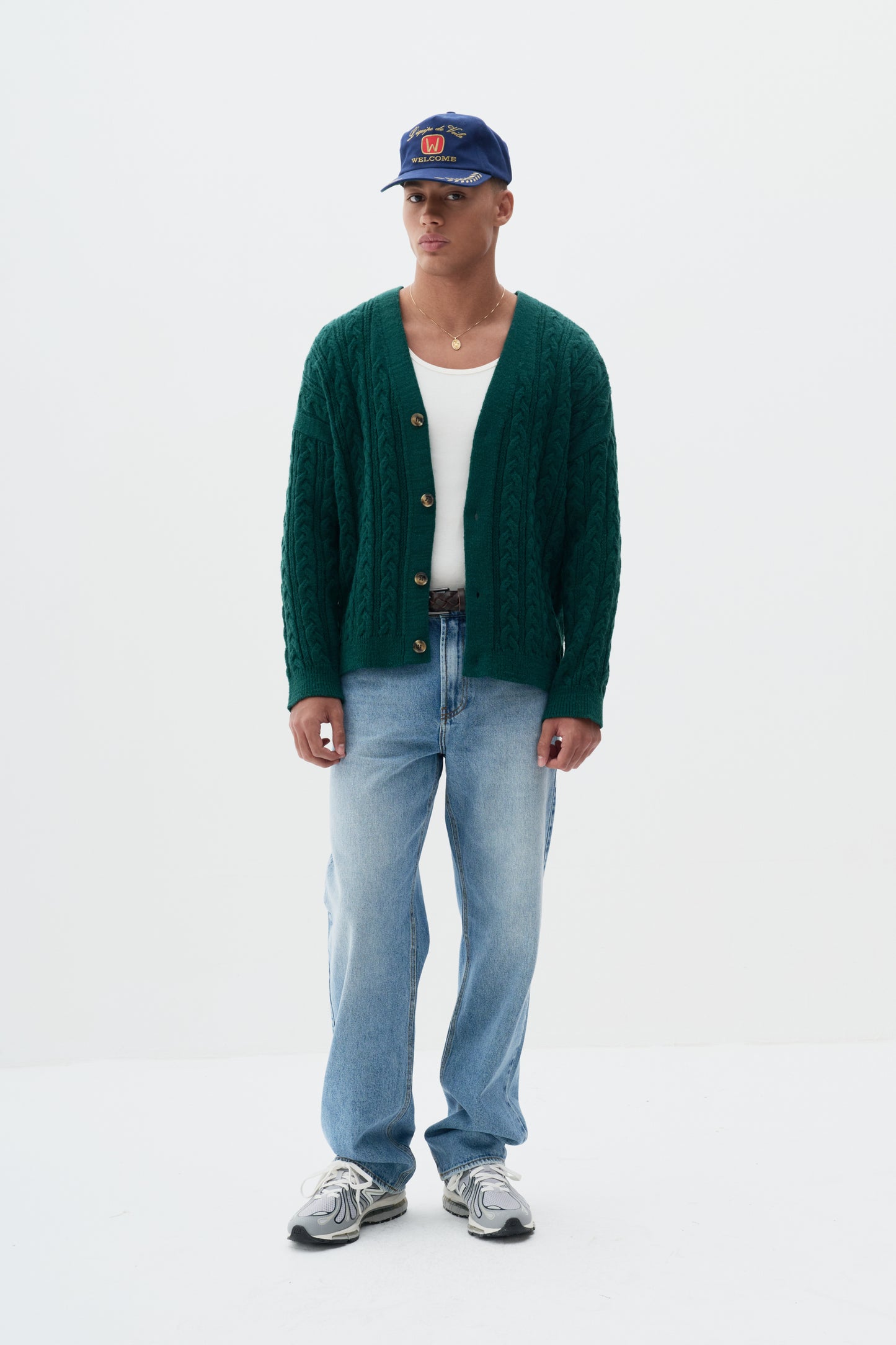 Cardigan Cableknit - Verde Selvagem