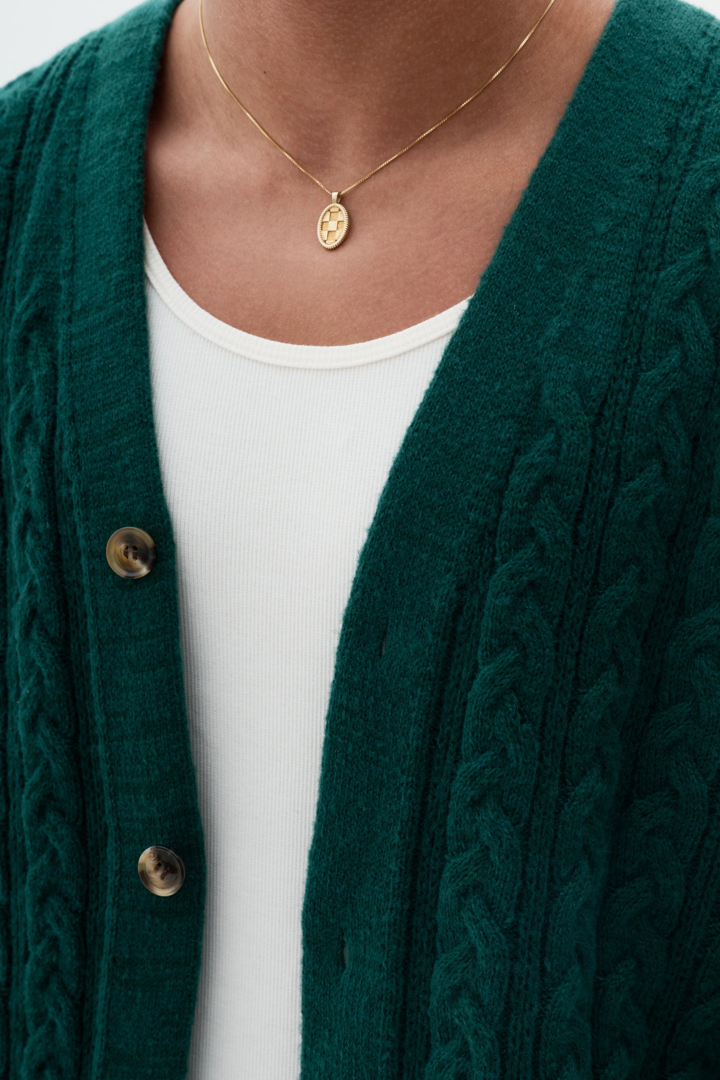 Cardigan Cableknit - Verde Selvagem