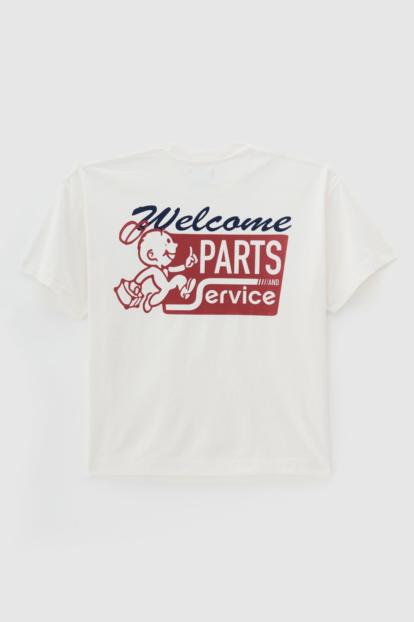 T shirt Boxy Fit Parts & Service - Off White