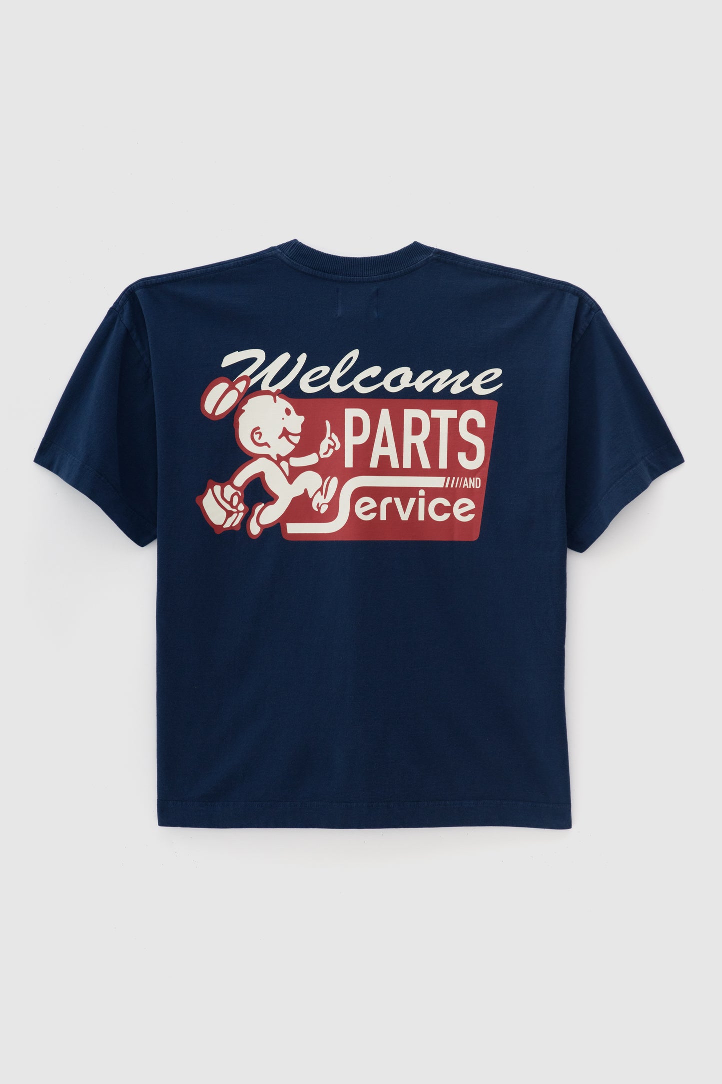 T shirt Boxy Fit Parts & Service - Azul Marinho