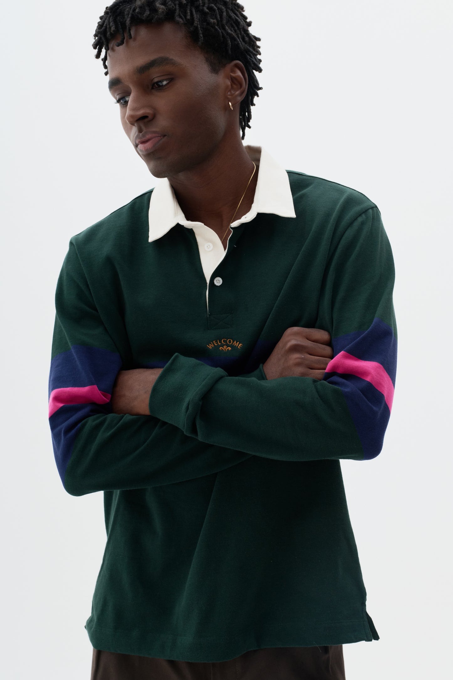 Polo College Rugby Manga Longa - Verde