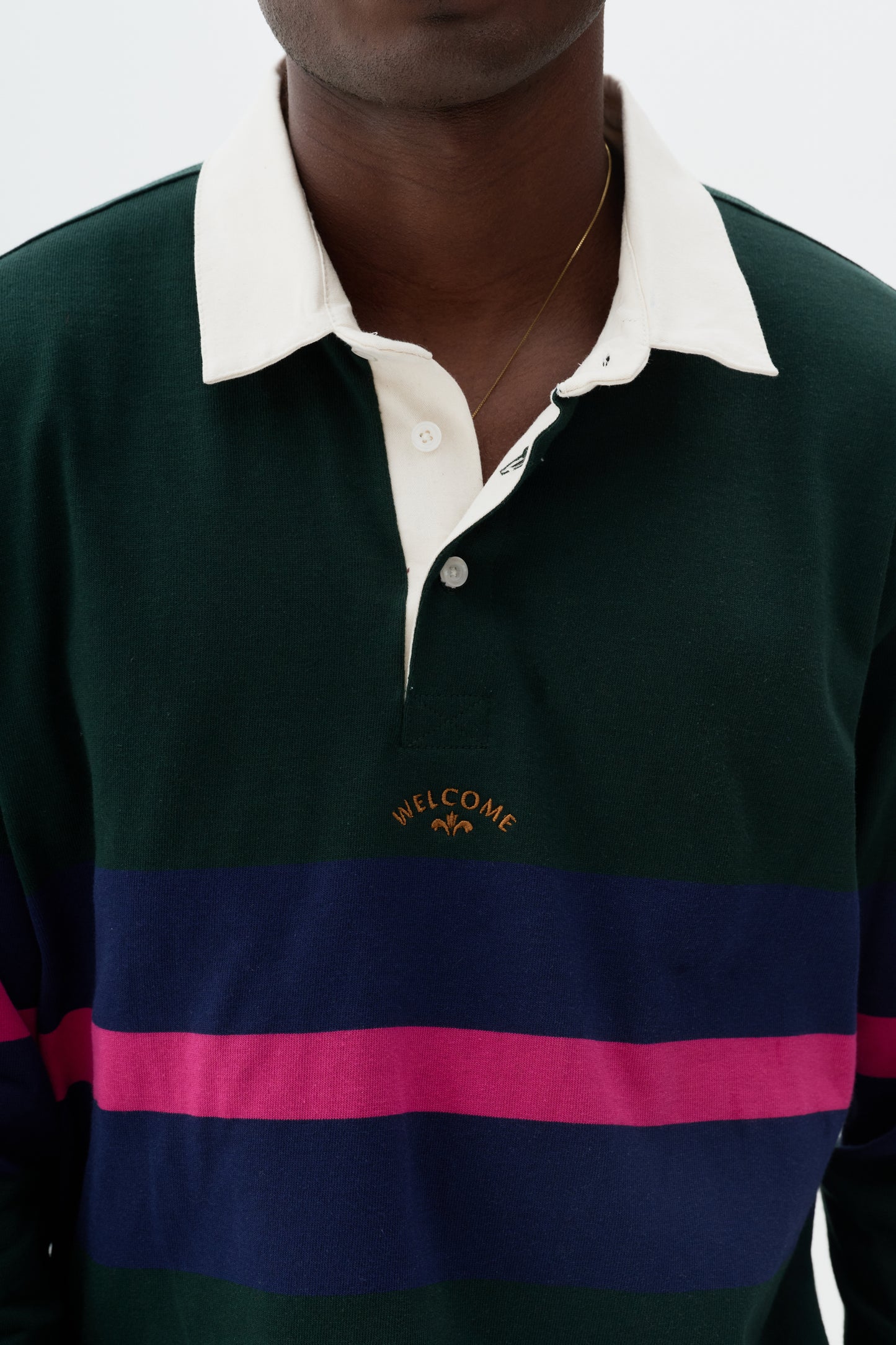 Polo College Rugby Manga Longa - Verde
