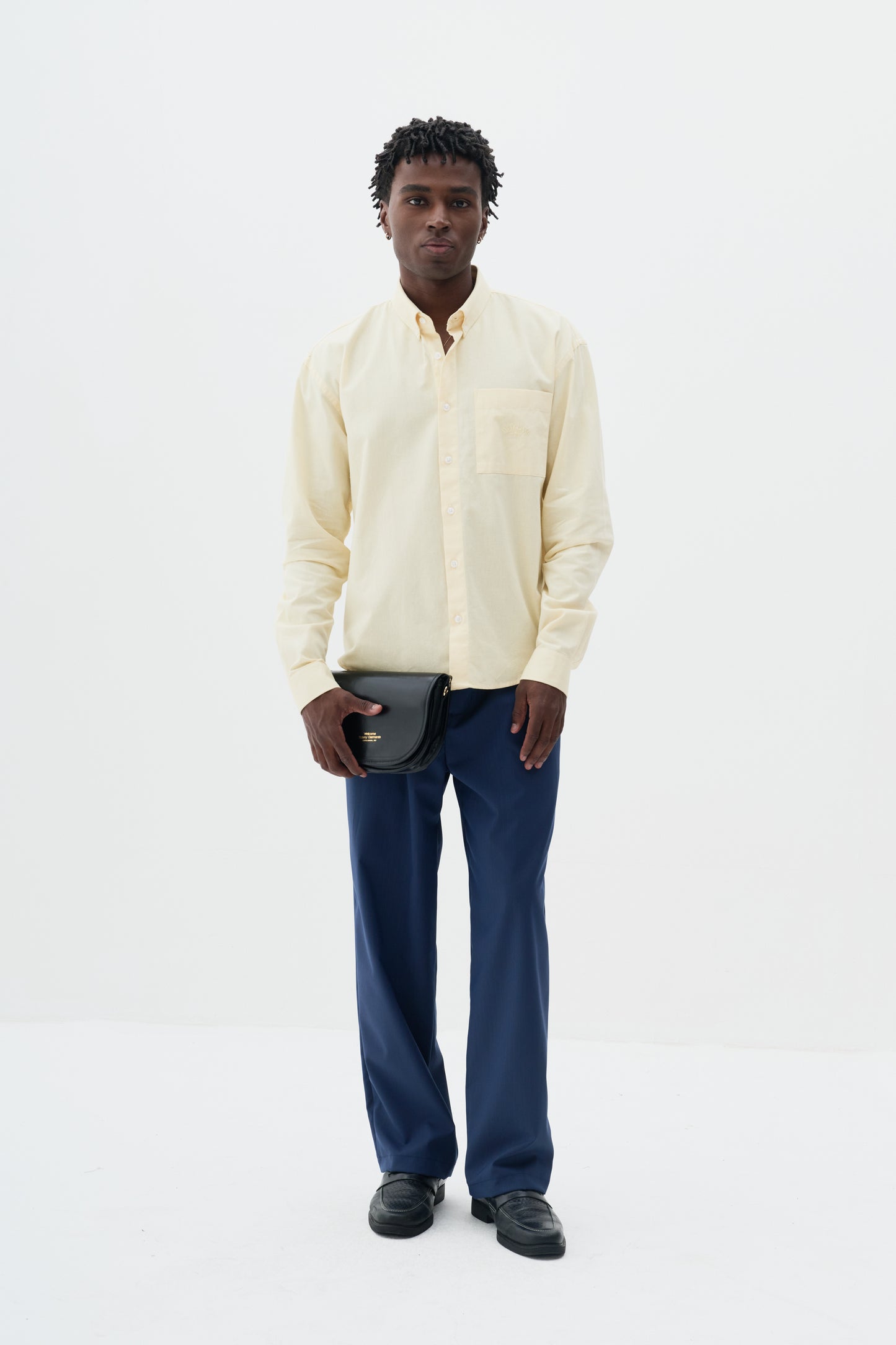 Camisa Oxford Manga Longa - Amarelo Butter