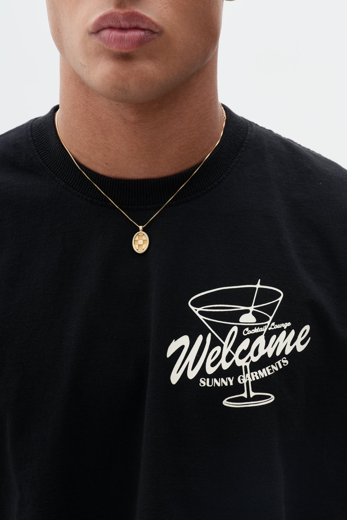 T shirt Boxy Fit Martini - Preto